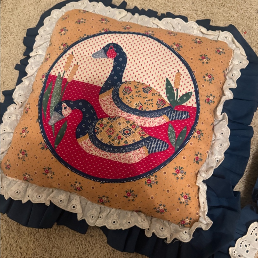 Vintage goose Pattern Pillow